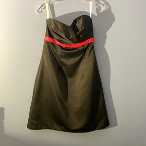 Black Staples A-Line Dress